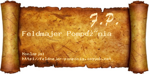 Feldmajer Pompónia névjegykártya